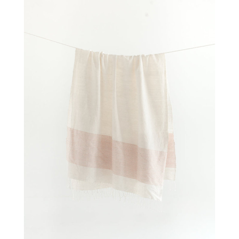 Serviette de bain en coton Riviera, Rouge