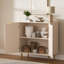 Buffet Sideboard Cabinet With 2 Doors, Modern Kitchen Cabinet With Golden Handles & Legs, Adjustable Shelf, Accent Coffee Bar Storage Sideboard For Kitchen, Living Room-62326462