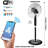 Technical Pro Wifi Enabled 16 Inch Standing Fan With Oscillating Feature And Compatible With Amazon Alexa/google Home Voice Control Smart Home (black)-60503552