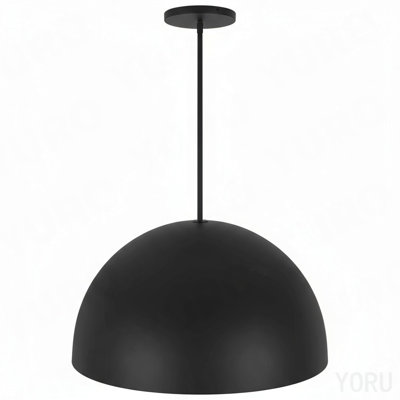 24 Inch Diameter Integrated Led Black Pendant