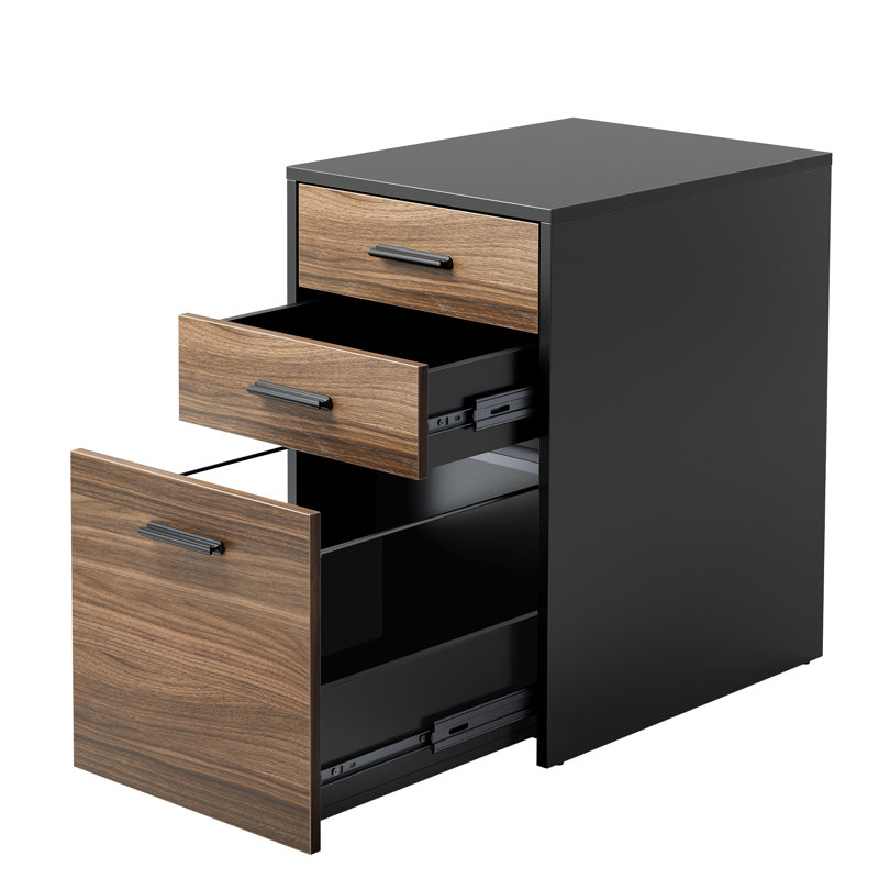 3-Drawer Wood File Cabinet For Letter, A4 & Legal Size Hanging Files – Compact, Durable & Stylish Storage For Home Office