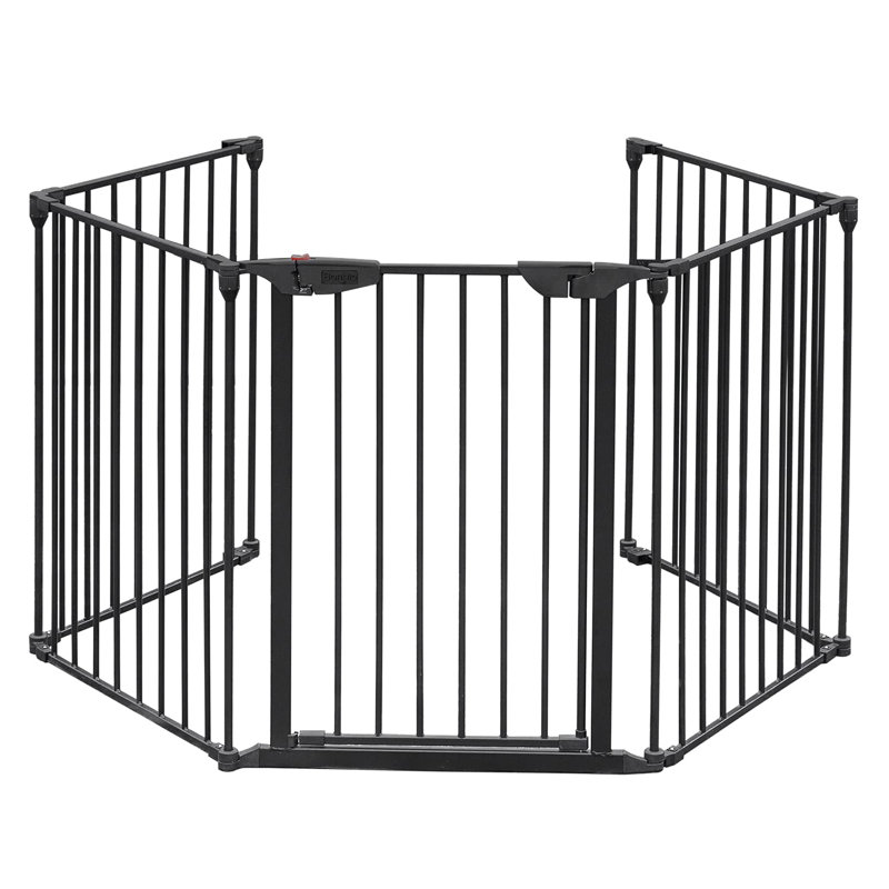 Clôture pliable 5 pièces, Noir