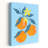 Orange Branch Contemporary Fruit Flower Wall Art-1266627618