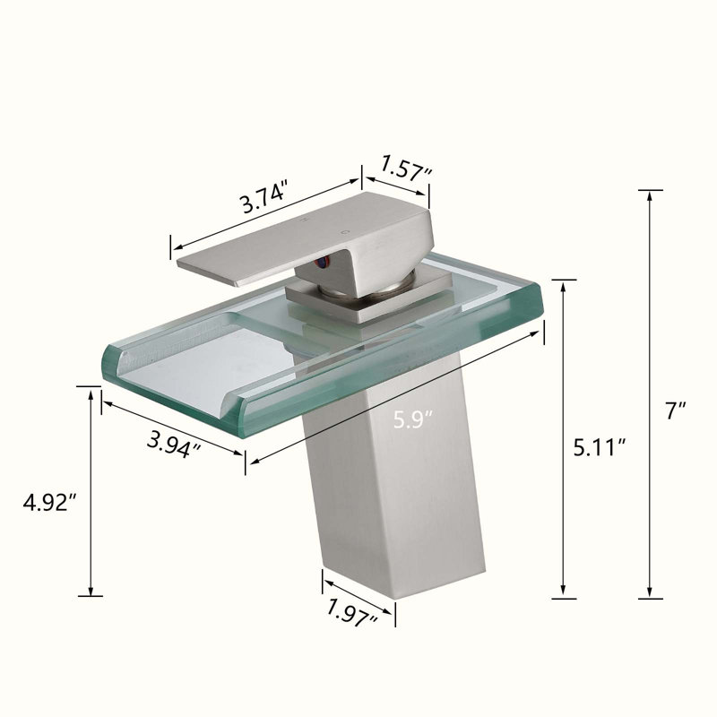 Single-handle Bathroom Faucet, Brushed Nickel