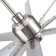 Smart 72" Integrated Led Ceiling Fan With Silver Blades In Brushed Nickel Finish