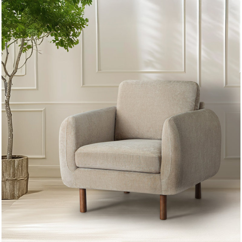 Fauteuil Leno, Chenille nid d'abeille taupe