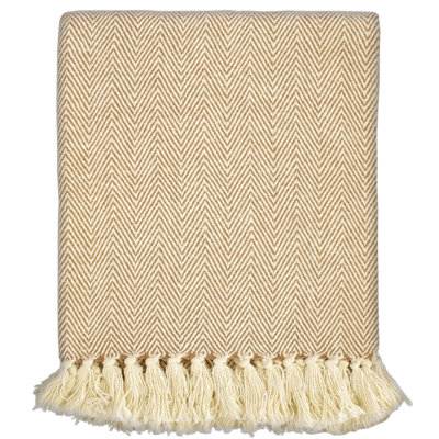  Jeté en coton à chevrons