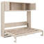 Grand lit escamotable avec armoires de rangement-960242047