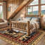 Tapis lavable anti-dérapant Cabin Brown Bear-193168152