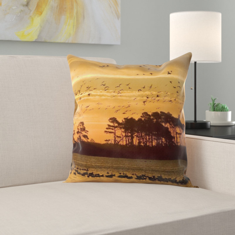 Coussin coucher de soleil