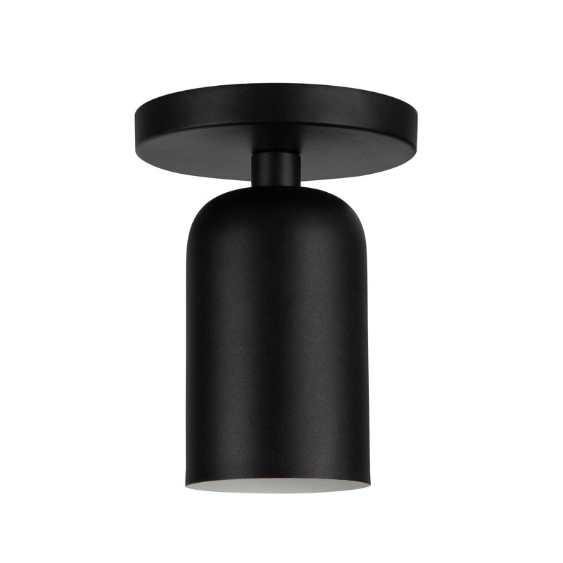 Nola 1 - Light Semi Flush Mount, Black, Black