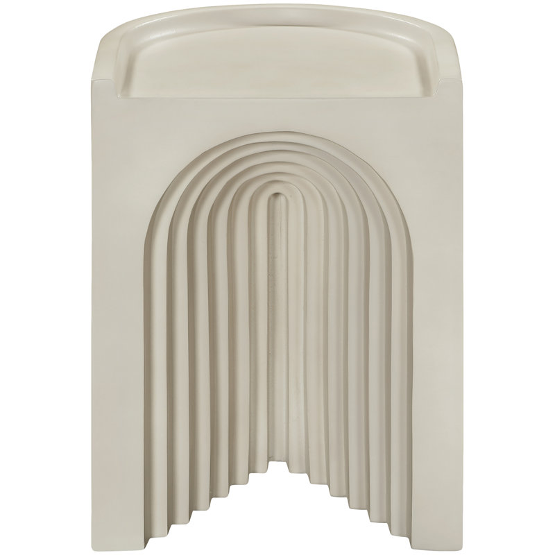 Avenda Concrete End Table, Taupe