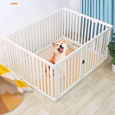 Clôtures d'intérieur pour chien, petites cages pour chien, cages pour chien en résine, clôtures pour chenil et enclos - librement assemblées