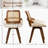 Brinskelle 20" W Faux Leather Swivel Modern Dining Chair-1356568333