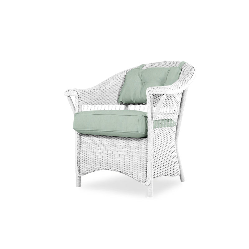 Nantucket Outdoor Dining Armchair, White, Serene Spa