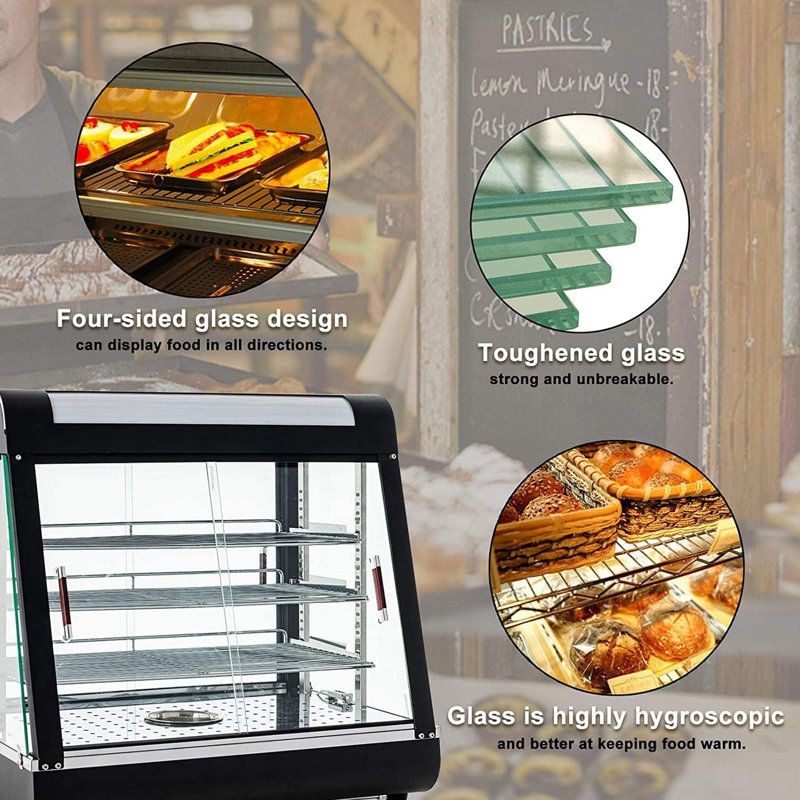 Anpuce Stainless Steel Display Case Buffet Accessory
