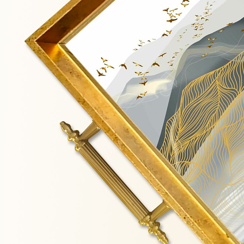 Élégant plateau en verre de 19,7 po x 11,4 po x 1,4 po | Fabrication 100% verre durable | Facile à nettoyer avec un chiffon humide | Idéal pour le service, la présentation décorative et l'organisation | Ajout élégant à la décoration intérieure