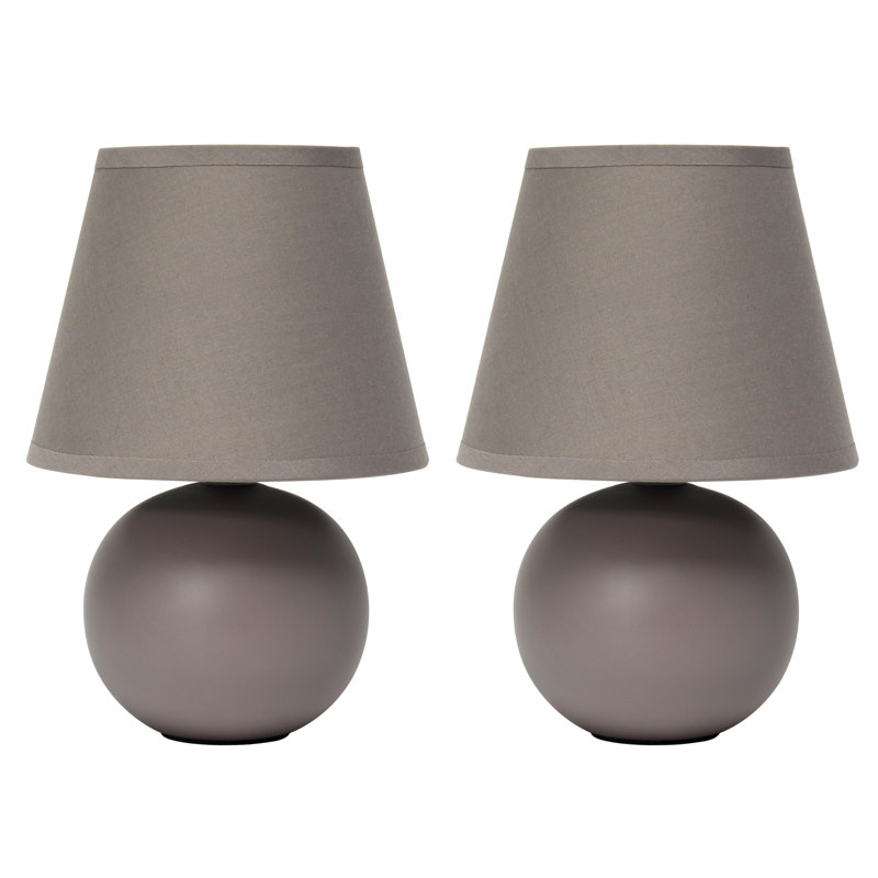 Ceramic Table Lamp, Grey