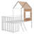 Metal Loft Bed With Ladder-114256616
