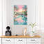 Dreamy Resort Pool Dreamy Serene Tranquil Palm Tree Summer Sunset Wall Art Print 1 Piece Wrapped Canvas Wall Art-769201293