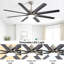 66 Inch Modern Ceiling Fan With Lights And Smart Remote Control 6 Speed Reversible Noiseless DC Motor For Indoor-693224750-693224751