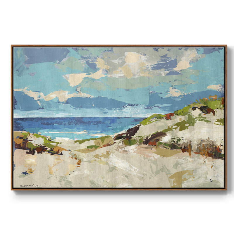 Dunes I, reproduction d'art sur toile, Noyer, H 27 po x l 41 po x P 2 po