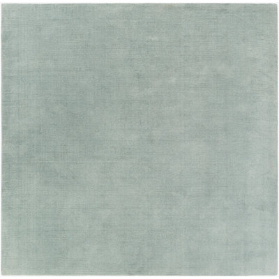 Tapis menthe en laine tissé à la main Americus