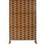 Écran d'intimité l 76 po H48 po - Brun, métal pour les terrasses de balcon, couleur brune