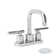 Dia 4 in. Centerset Two-Handle Bathroom Faucet with Push Pop Drain