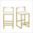 2PCS Velvet Bar Stools With Gold Metal Legs-1918339066-1918339070