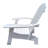 White Solid Wood Chair With Umbrella Holder, Comfortable And Versatile, For Outdoor Indoor Use, Patio, Porch, Deck, Garden, Poolside Seating Hole - Relaxing Comfort, Versatile Use Patio Porch Deck-203252484