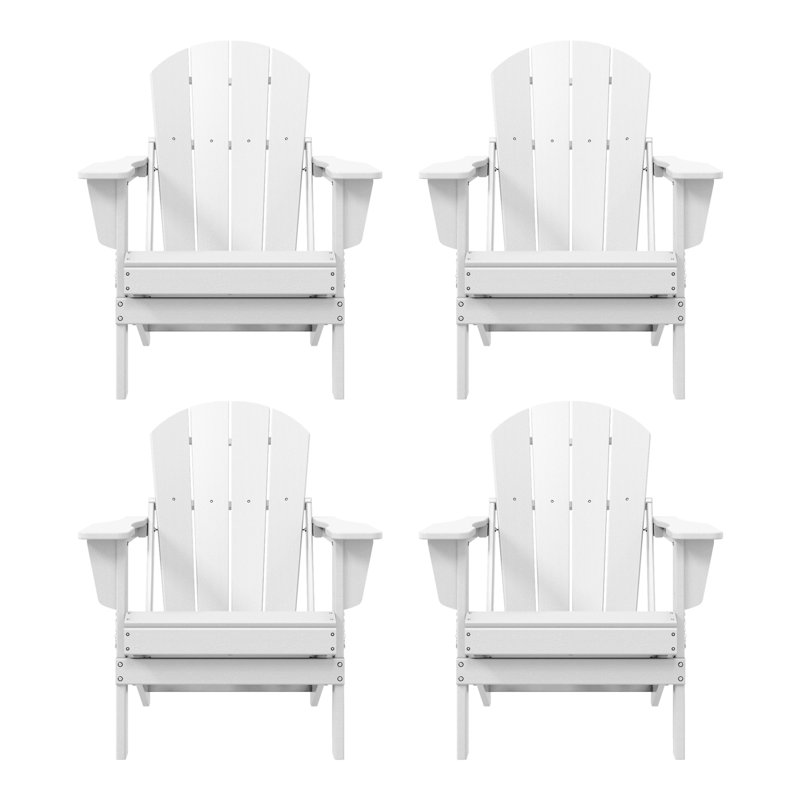 Chaise Adirondack pliante Laguna HDPE, Blanc