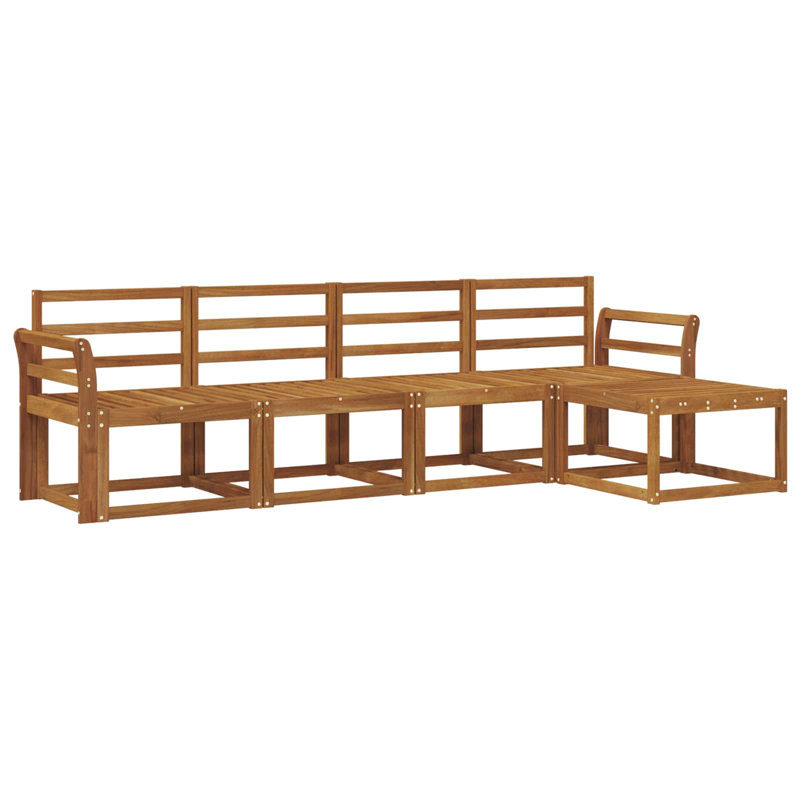  Outdoor Sofa Set Solid Acacia Wood Furniture Garden Terrace Lounge