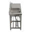 Williston Forge 100cm W Stainless Steel One Compartment Commercial Kitchen Sink with Shelves