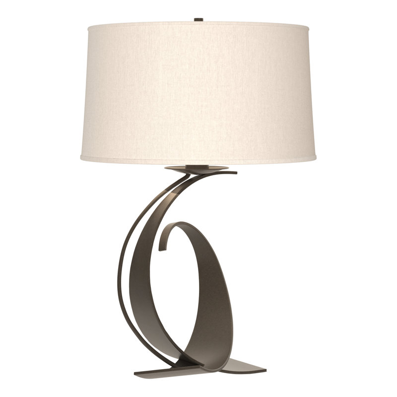 Fullered Intersections 29" Table Lamp, Flax, Dark Smoke