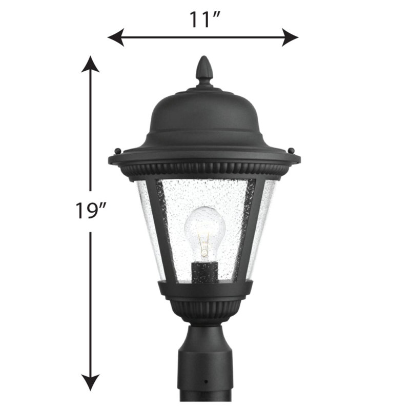 Rawson Seeded Lantern Head, Black