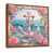 Toile avec cadre flottant brun