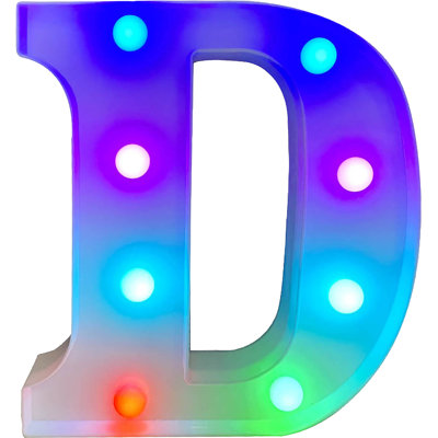RGB LED Letter - D