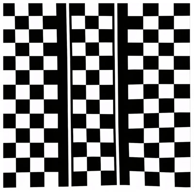 Édredon noir et blanc à carreaux