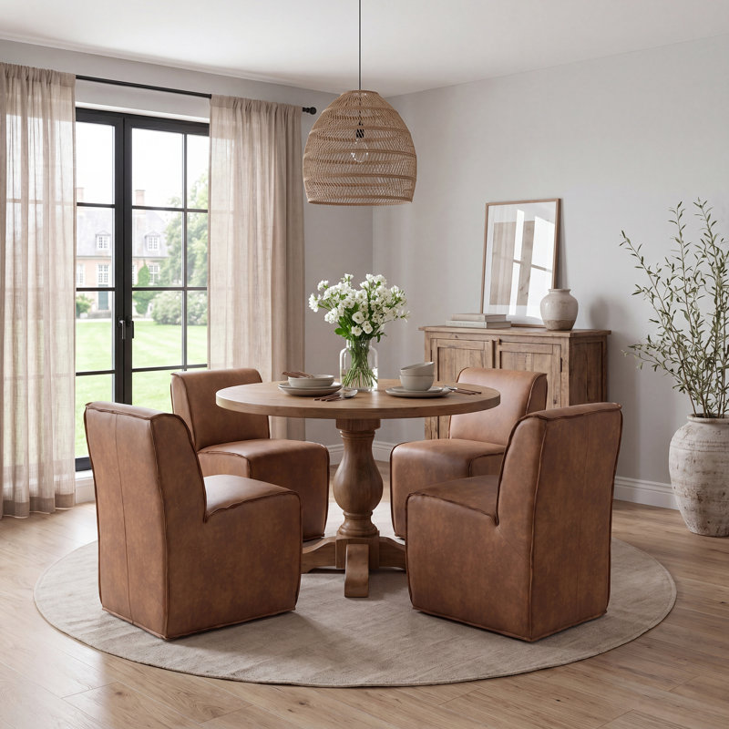 Chaise de salle à manger Cozy Elegant, Brun
