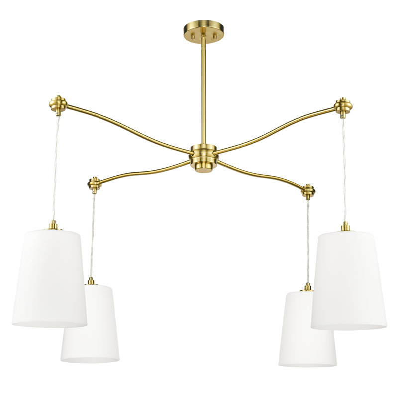 Lustre linéaire moderne à 4 lumières Bartlum