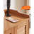Ventilated Slatted Solid Wood Shoe Cabinet with Lock
