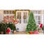 Arbre de Noël classique de 7,5 pi avec 2155 extrémités en PE + PVC - branches articulées réalistes, assemblage facile, support en métal stable, aspect naturel pour la décoration des Fêtes-117672170
