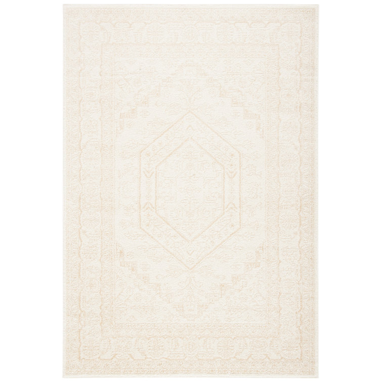 Wadlington Oriental Ivory/Beige Area Rug