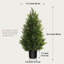 Cèdre artificiel dans un pot, faux arbre-1219485047