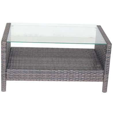 Table basse à 4 pieds avec rangement