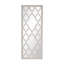 Miroir de plancher blanc vieilli