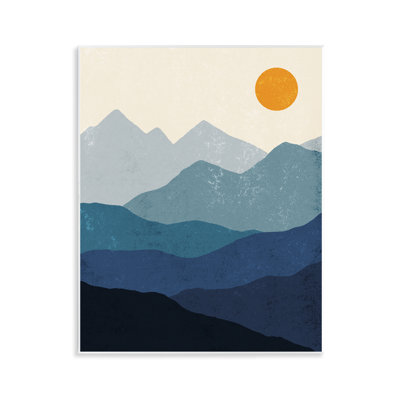«The Dawn Over Mountains», art mural sur bois par Mêmeh Hussein