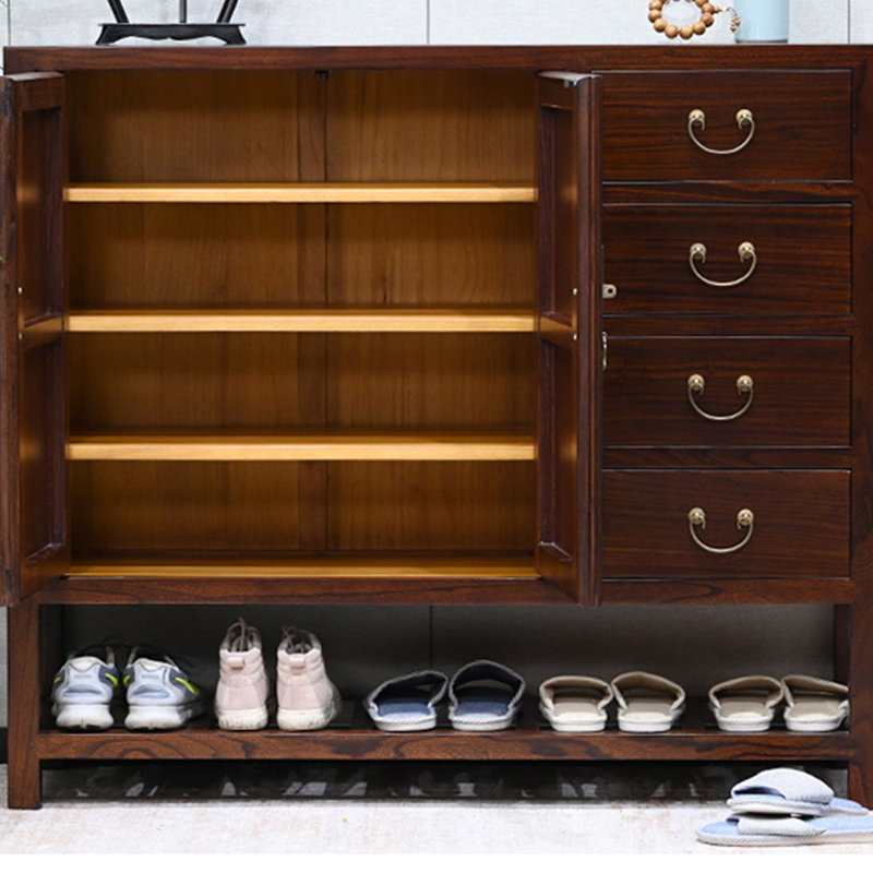 Armoire à chaussures de grande capacité de style chinois