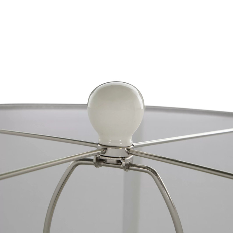 Liora Table Lamp, Blue Patterned Glaze